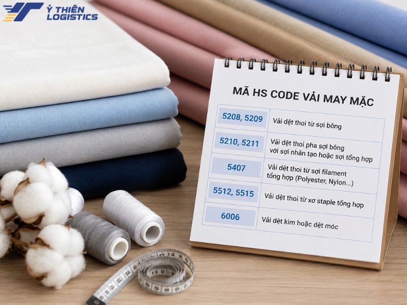 Mã HS code vải may mặc